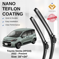 Toyota Sienta (XP210) 2022 - Present Premium Japan Tech Car Wiper Accessories 16”+24” Universal Hook