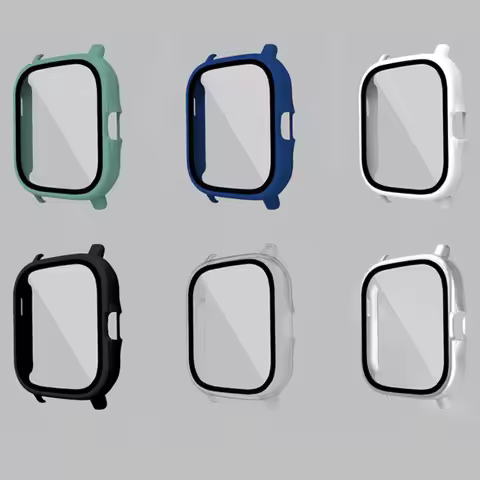 Hard Edge Full Screen Glass Protector Film Case Shell Frame For Amazfit GTS 2/2e GTS2e Sport Watch G