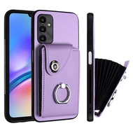 Phone Case For Samsung Galaxy A05s A05 A15 Wallet Case with Card Holder Ring PU Leather Kickstand Ca