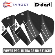 TARGET DARTS FLIGHT- POWER PRO. ULTRA PHIL TAYLOR G8 N0 6 Dart Flights 3Pcs/Pack