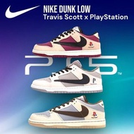 👟NIKE DUNK LOW X Travis Scott X SONY PS5倒勾三方聯名款 2023年款色 男女通用款 低筒籃球鞋