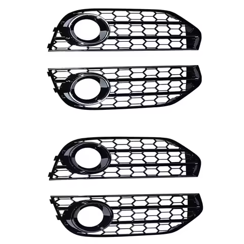 Fog Light Lamp Grille Grill Cover Car Front Fog Light Lamp Cover 8K0807682J Fit for Audi A4 B8 B8.5 