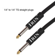 Electric Guitar Bass Cable Musical Instrument Audio Cable 1/4 Inch to 1/4 Inch TS Straight Plugs, 3 