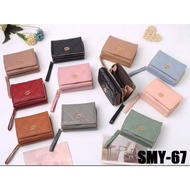 SMY-67 Women's Folding wallet Card wallet Coin Purse Korean Trendy Mini wallet Mini wallet Mini wall