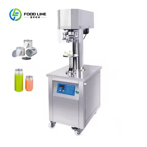 Tin Plastic Pet Pop Soda Aluminum Beer Coffee Can Sealing Seamer Machine