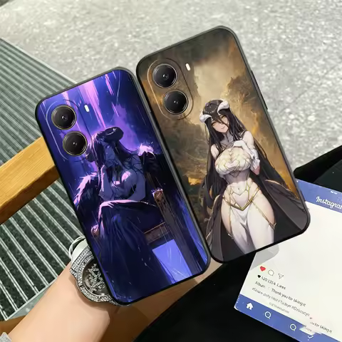 Albedo O-Overlords Anime Silicone Phone Case for Xiaomi Poco X3 X5 X6 X7 X8 Pro Max F7 F8 Ultra M8 M