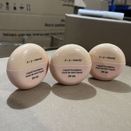 Canadian Brand X+Y = Beauty Cute Round Bottle Liquid Foundation Moisturizing Lightweight Retouch Ski