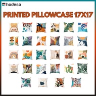 Hodeso Printed Throw Pillow Case Nordic Floral Cushion Cover Pillow Throw Home Decor ( 17x17 Inch)