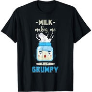 Funny Milk Dairy Free Grumpy Lactose Intolerant Lactose Free   T-Shirt