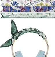 Geekria Silk Elegant Flowers Headband Cover Compatible with Sony WH-1000XM6, INZONE H7, H9, Beats St
