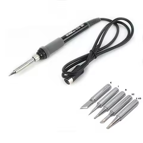 26V 65W FX-8801 Replacement Soldering iron Handle for HAKKO FX-888 FX-888D Solder Station + 5Pcs Sol