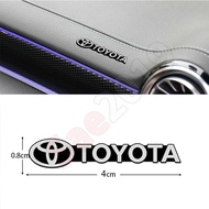 【Ready Stock】Toyota Logo Aluminum Car Music Player Sticker Emblem Audio Speaker Badge Decals for Toy