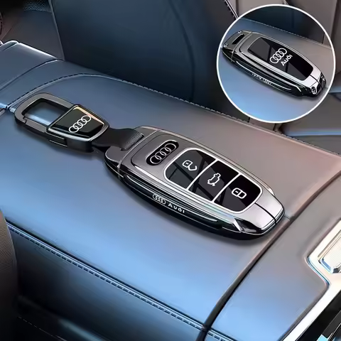 Zinc alloy Car Keychain Car Remote Key Cover Case Protector For Audi Q8 A6 A3 A8 C8 S6 RS6 A7 S7 RSQ
