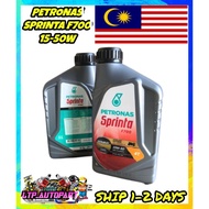 4T PETRONAS SPRINTA F700 15-50W 15-50 PETRONAS F700 MOTORCYCLE MINYAK HITAM PELINCIR MOTOR MOTORSIKAL