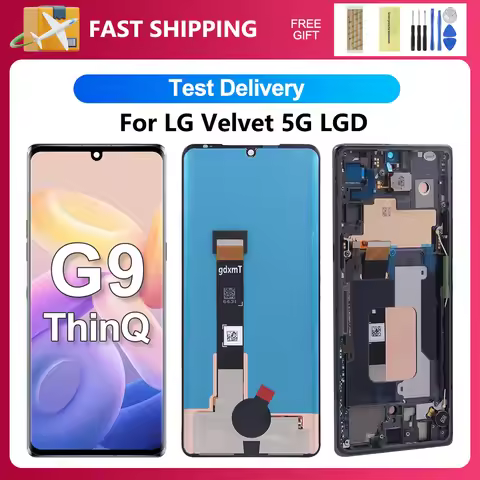 OEM For LG Velvet 5G 6.8''For LG G9 ThinQ LM-G900N LM-G900EM LM-G900 LCD Display Touch Screen Digiti