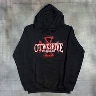 Hoodie OTWOFIVE 025 HARDCORE - DEATH Black sweater hoodie Otwofive Bahan tebal