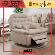 EWJ 6868 Kerusi Recliner ini sangat selesa dan tahan lama.,Fabrik Easy Clean senang dijaga, material