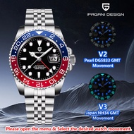 Pagani Design Original 40mm GMT Men Automatic Watch Japan Seiko NH34 Waterproof Stainless Steel Mech