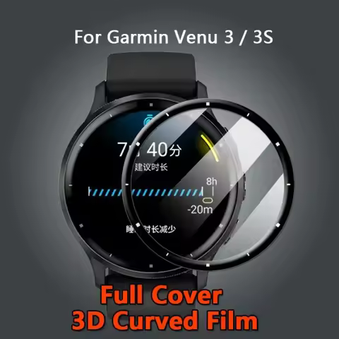 1/3Pcs Soft Protective Film For Garmin Venu3 Venu3S 3D Curved Screen Protector Anti-scatch Films for