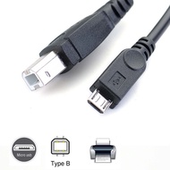 Micro USB 2.0 Male To USB 2.0 Type-B Male OTG Cable for Phone Printer Scanner Electronic Piano and E