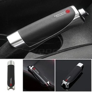 [Ready Stock] MG Logo Leather /Carbon Fiber Car Handbrake Cover Decorative Brake Protection Cover Br