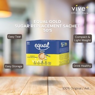 EQUAL Gold 0 Kcal Sugar Replacement Substitute Sachet Stick | Gula Ganti Sihat Paket Kecil