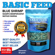 red yellow blue shrimps 60gr pakan ikan channa blue pulchra red sampit yellow sentarum | channa maru