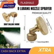 NOZZLE SPRAYER ELEKTRIK 7 ATAU 8 LUBANG SPUYER MISTING EMBUN KUNINGAN 8 HOLE