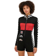 Women Racing F1 Motorcycle Uniform One-Piece cosplay Costume Football Baby Cheerleading Performance 