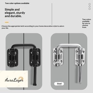 [AuraLayor] Zinc Alloy Door Latch Lo 90/180 Degree Rotation Anti-Theft Universal Fit for Patio Slidi