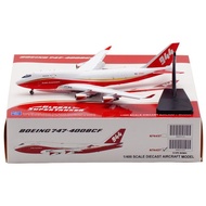 JC Wings 1: 400 Airplane Model Alloy Super Light Extinguisher B747-400 N744ST Wings