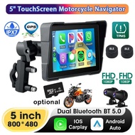 5 inch Motorcycle DVR Navigation Wireless CarPlay Android Auto Airplay Moto Screen Portable for moto