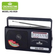 Electric Radio Speaker FM/AM/SW 4band radio AC power and Battery Power 150W Extrabass Sounds HG-5529