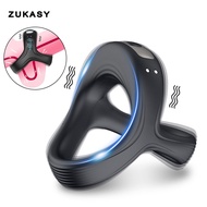 【Ready Stock】Male Vibrator Waterproof Usb Chargeable Delay Ring Adult Sex Toy for Men Couples Mainan
