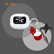 For UGREEN EchoBuds Magic Case Clear Soft Case One Piece Luffy Anime Doraemon Cute Keychain Pendant 