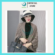 Áo khoác dạ len dệt kim, loại cao cấp-CHỌN MÀU- Áo choàng cardigan nữ, dạng lưới giữ ấm, quà tặng ch