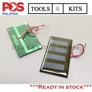 0.12W 2V 60mA Mini Polycrystalline Solar Panel + 15cm Red & Black Wires DIY School Project RBT