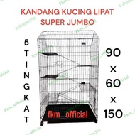 Kandang kucing Super Jumbo 5 tingkat