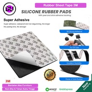 Rubber Sheet Adhesive Tape Black3m Silicone Rubber Chair Leg Protector Sheet Gasket Pad Anti-impact 