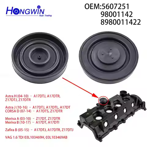 1/5/10PCS 98001142 5607251 Valve Cover Membrane For VAG 1.6 TDI Astra H J CORSA D Meriva A B Zafira 