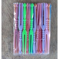 ACC SMALL COLORFUL PLASTIC CAKE FORK rainbow fruit small fork fruit fork plastic fork fruit pick