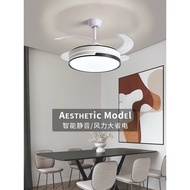 隐形风扇灯客厅家用变频大风力吊扇餐厅卧室吸灯电风扇吊灯