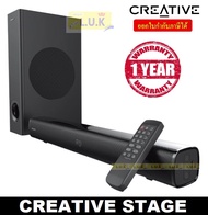 SPEAKER 2.1 (ลำโพง) CREATIVE STAGE SOUNDBAR-SUBWOOFER (BLACK) ประกัน 1 ปี