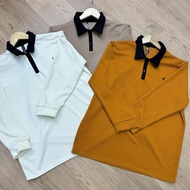 [BEST2U] ATHALEA WAFFLE SWEATSHIRT PLAIN LONG SLEEVE