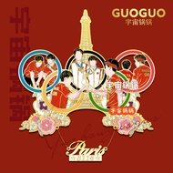 Magnet Lạnh Sáng Tạo Pha Trộn Đầu Năm Mới Truy Cầu Ánh Sáng Huy Chương Wang Chuqin Sun Yingsha 5114 