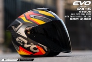 EVO RX-5 NEXUS YELLOW HALF FACE DUAL VISOR HELMET WITH FREE CLEAR LENS