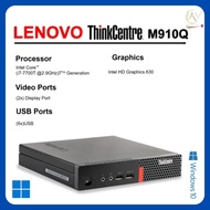 Lenovo ThinkCentre M910q Tiny Desktop Intel CORE i7-7700T(7TH GEN)Up to 3.80GHz, Windows 10