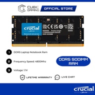 Crucial DDR5 Laptop RAM 4800Mhz / 5200Mhz /5600Mhz SODIMM Notebook Laptop DDR5 RAM Memory (8GB/16GB/