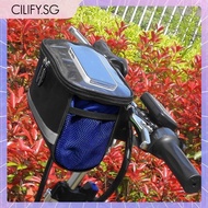 [Cilify.sg] Bicycle Frame Pannier Bag Large Capacity Reflective Bike Front Frame Phone Bag