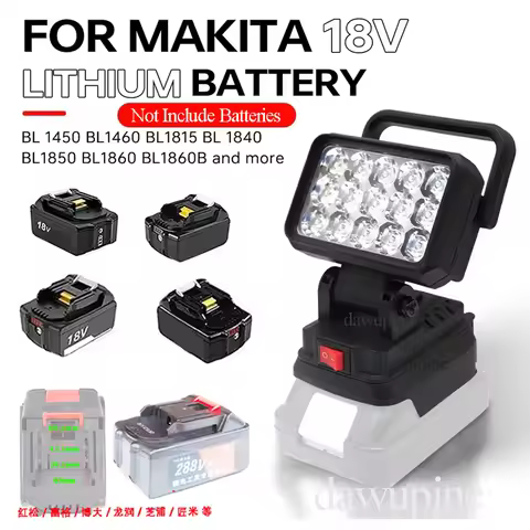 For Makita 18V Li-ion Battery Accessory BL1830 LED Work Lamp Light Torch Flashlight Lantern Camping 